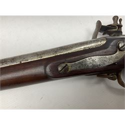 Early 19th century M.T. Wickham of Philadelphia flintlock musket, approximately .700 cal., the 104cm(41