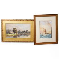 French impressionist oil together with still life watercolour and other original works and prints (in one box)
