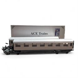 ACE Trains 0 gauge LNER Articulated 'Silver Jubilee' two coach set, boxed 