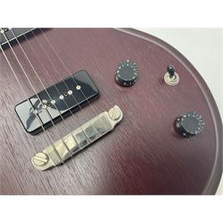 British hand-made mahogany electric guitar by 'JJ' luthier Dan Macpherson c2012 L95cm; in FX lightweight carrying case