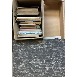 Large collection of motorcycle and motoring magazines, to include Classic Bike in eleven folders, Motorcyle Sport, Old Bike Mart Newspapers etc, in thirteen boxes 