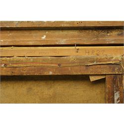 Herbert F Royle (British 1870-1958): The Stack Yard, oil on canvas signed 50cm x 60cm