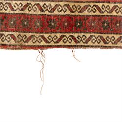 Four Persian rugs, Turkish Anatolian rug, 194x131cm, Turkish Anatolian prayer rug  136x78cm, Persian Gabbeh prayer rug 88x67cm, Caucasian Kazak rug 152x100cm (4)