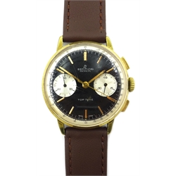  Breitling gentleman's Top Time chronograph wristwatch model number 2003, late 1960's on leather strap   