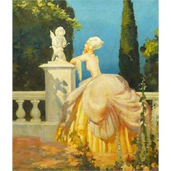 Frank Marsden Lea (British Early 20th century): 'The Oracle', oil on canvas signed, titled...