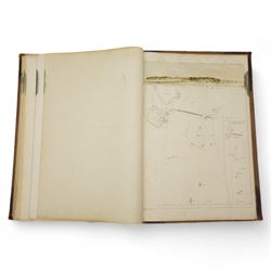 Sir William Gore Ouseley (British 1797-1866): 'Views in South America, from original drawings made in Brazil the River Plate, the Parana, &c', folio containing twenty six (26) tinted lithograph plates with lithographed titled and plan, dedication to Prince Albert with list of plates on verso, pub. London: Thomas McLean 1852, bound in oxblood leather and brown cloth
