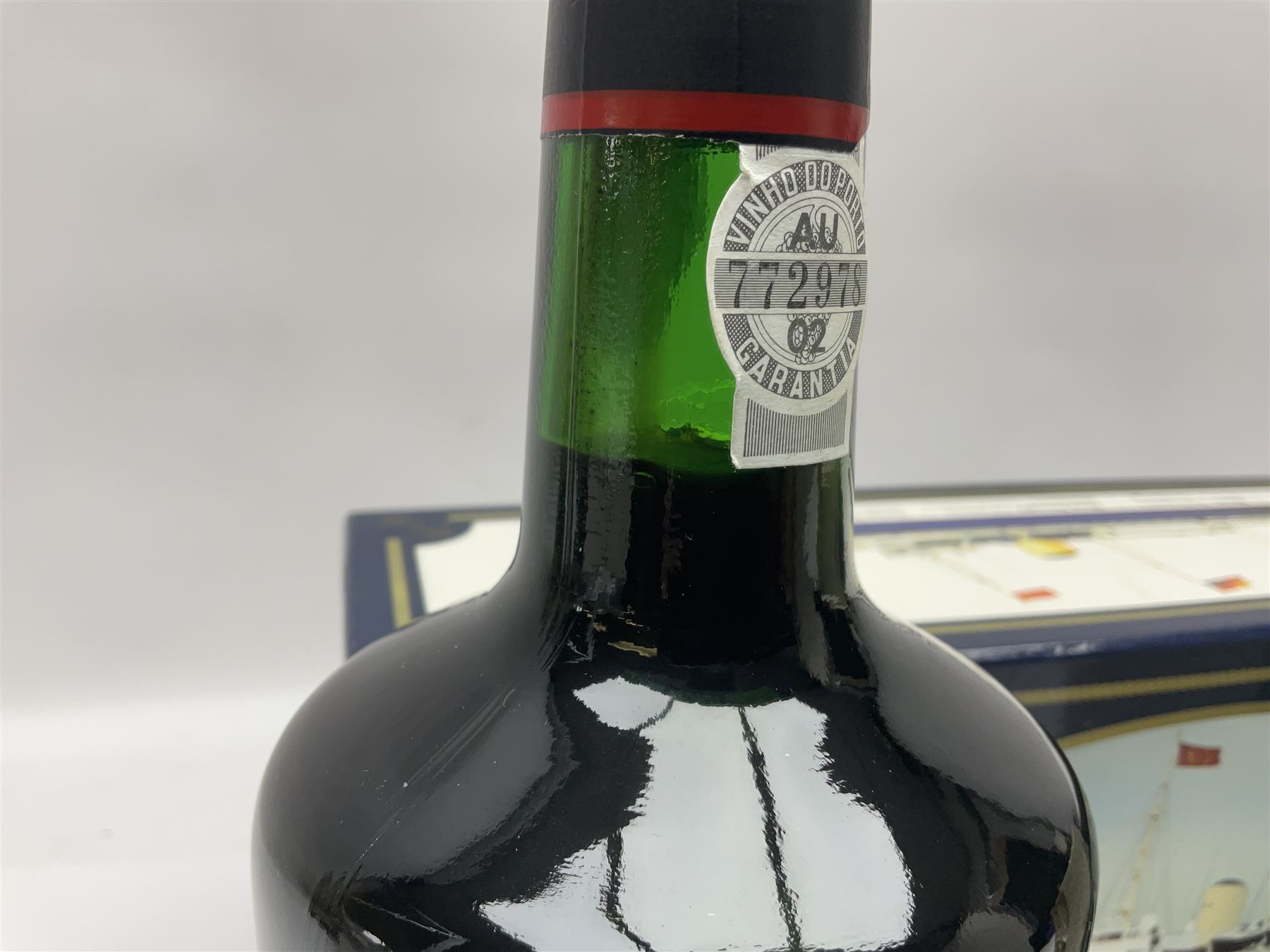 Dona Antonia Ferreira Personal Reserve port, commemorating the decommissioning of HMY Britannia, together with two miniature bottle of DOM B&B Benedictine with glasses, various contents and proof, boxed