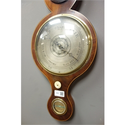  Early 19th century five dial mercury wheel barometer, signed 'H. Cattanio & Co. York', H98cm  
