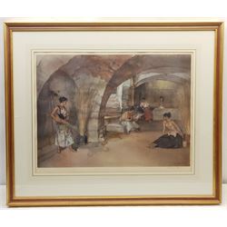 Sir William Russell Flint (Scottish 1880-1969): 'The Four Sisters - Chazelet', limited edition colour print signed in pencil pub. 1956, 44cm x 61cm