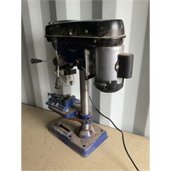 Einhell BT-BD 501 Pillar drill with Clarke 3 cast iron drill press vice and Stanley Bridges drill press - THIS LOT IS TO BE COLLECTED BY APPOINTMENT FROM DUGGLEBY STORAGE, GREAT HILL, EASTFIELD, SCARBOROUGH, YO11 3TX