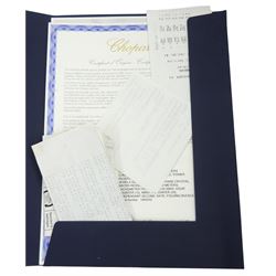 Chopard Grand Prix de Monaco Historique gentleman's stainless steel and titanium automatic chronograph wristwatch, Ref. 8570, on original black leather strap, with fold-over clasp, boxed with original receipt dated 2014 and service receipt dated 2022