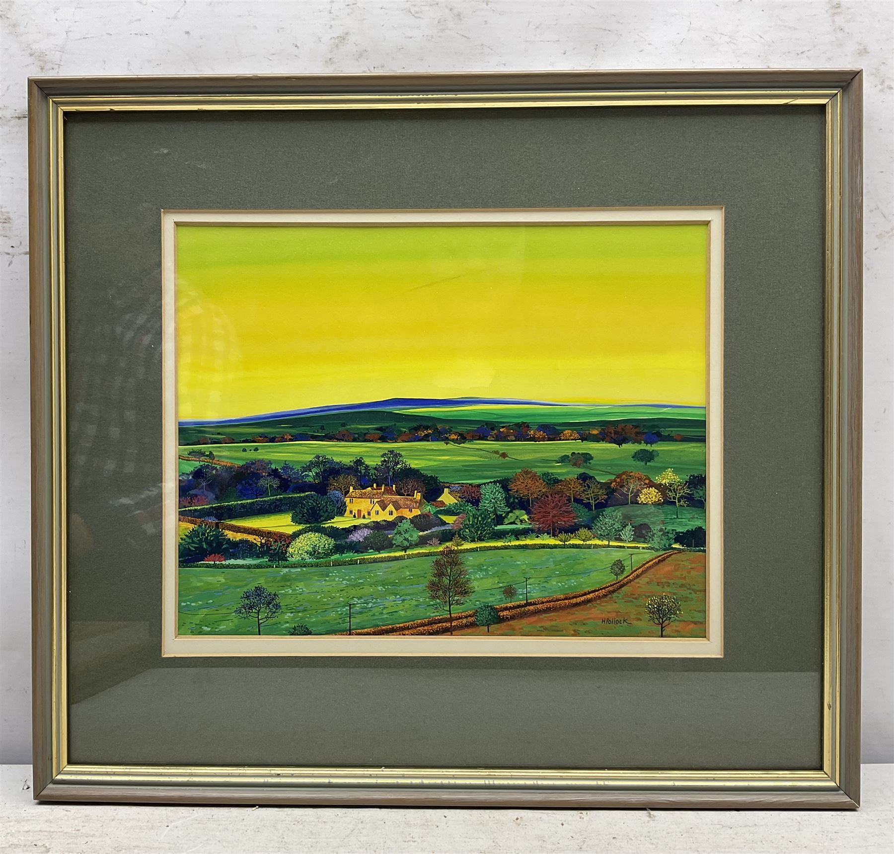 Pamela Derry (British 1932-2002): 'Forgotten and Overgrown', oil on board signed, titled on gallery label verso 22cm x 34cm; Helen Pollock (New Zealand 1945-): 'October', gouache signed, titled and dated 1981 verso 23cm x 29cm (2)