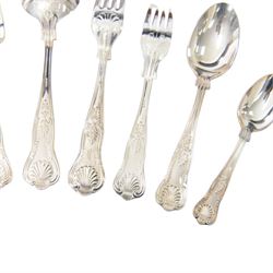 Viners King's Royale pattern canteen of silver plated cutlery for six place settings