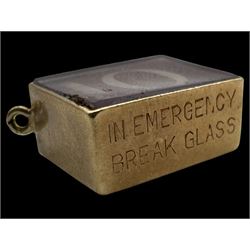 Two 9ct gold pound note charms, both hallmarked