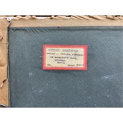 Sam Burden (British 1932/38-): 'Corfiot Courtyard', oil on canvas board signed, titled verso 55cm x 75cm