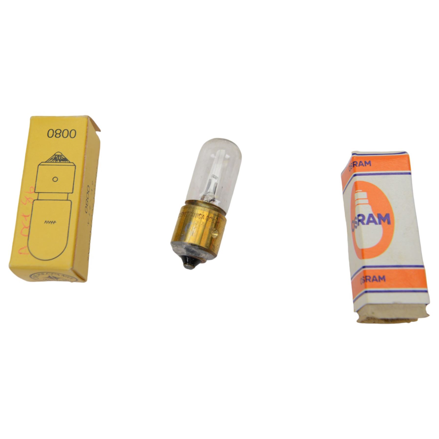 Gaumont-Kalee colour corrected bloomed cinematic projection lens serial no. 90083, together with four Cinemeccanica bulbs, sprocket and a GEC GT1C valve