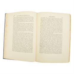 Rowntree, Arthur; 'The History of Scarborough', pub  London & Toronto J.M Dent & Sons Ltd, 1931 signed edition no. 536, in blue cloth with gilt vignette and lettering to spine