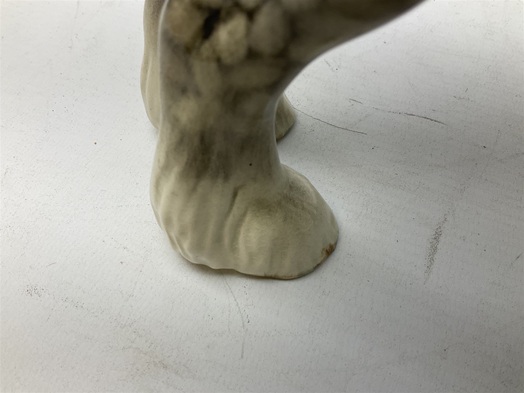 Beswick Shire horse in rocking horse grey no. 818, with printed mark beneath, H21cm