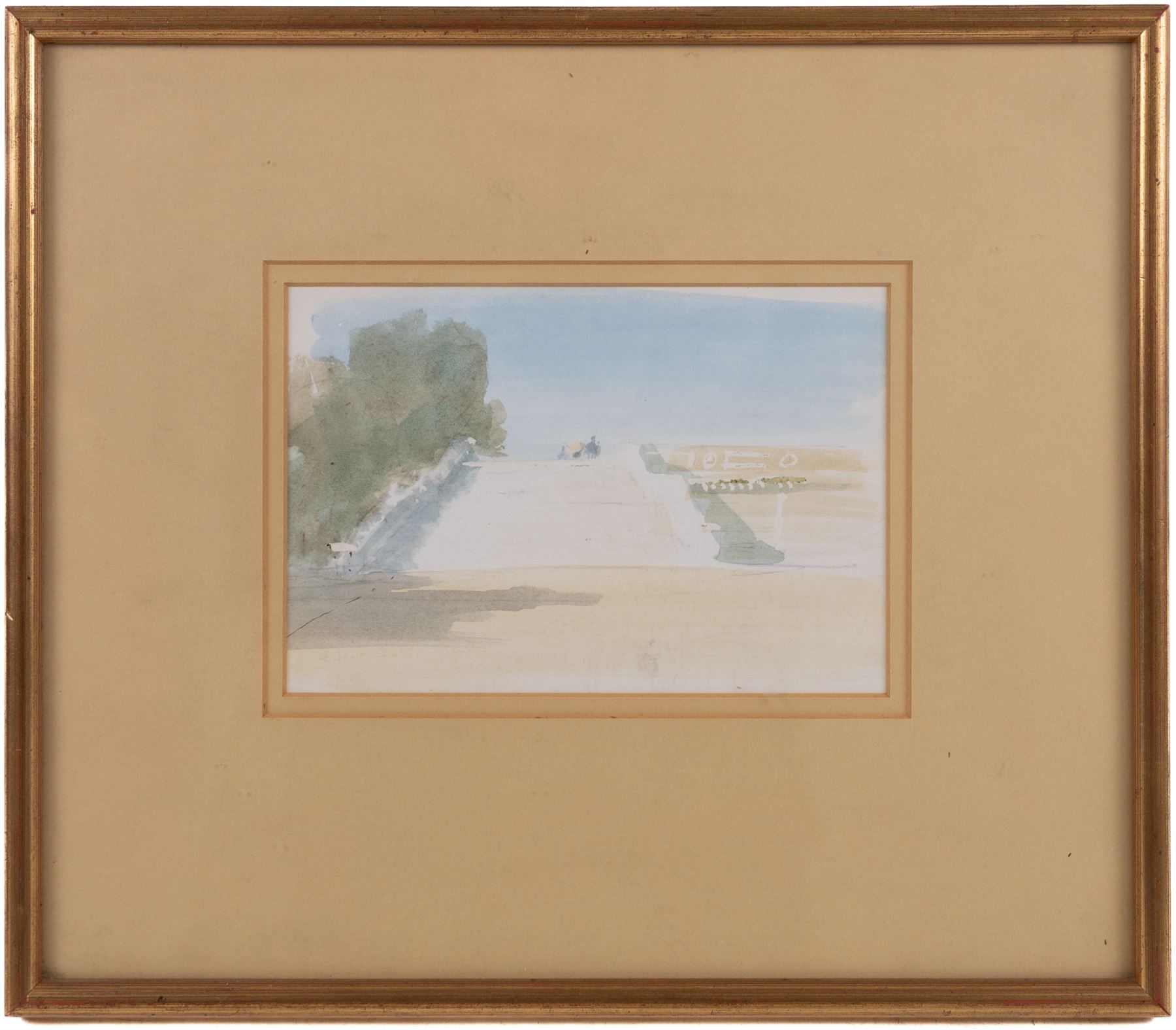 Sir Hugh Casson (British 1910-1999): Steps Towards the Viewpoint, watercolour faintly inscribed 12cm x 18cm 
