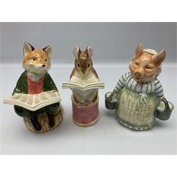 Nine Border Fine Arts and Enesco Beatrix Potter money boxes, to include Peter Rabbit, Benjamin Bunny, Mrs Tiggy-winkle, jemima puddle duck etc  