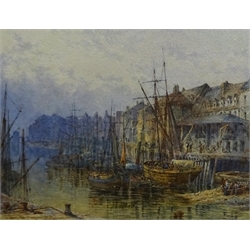  Thomas 'Tom' Dudley (British 1857-1935): Sammy's Point Hull Docks, watercolour signed and dated 1881, 27cm x 35cm
Provenance: private collection purchased David Duggleby Ltd. 3rd March 2008 Lot 90  