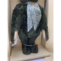 Steiff limited edition Harrods Centenary Bear No.1127/2000, with musical movement playing 'Anniversary Waltz' H17