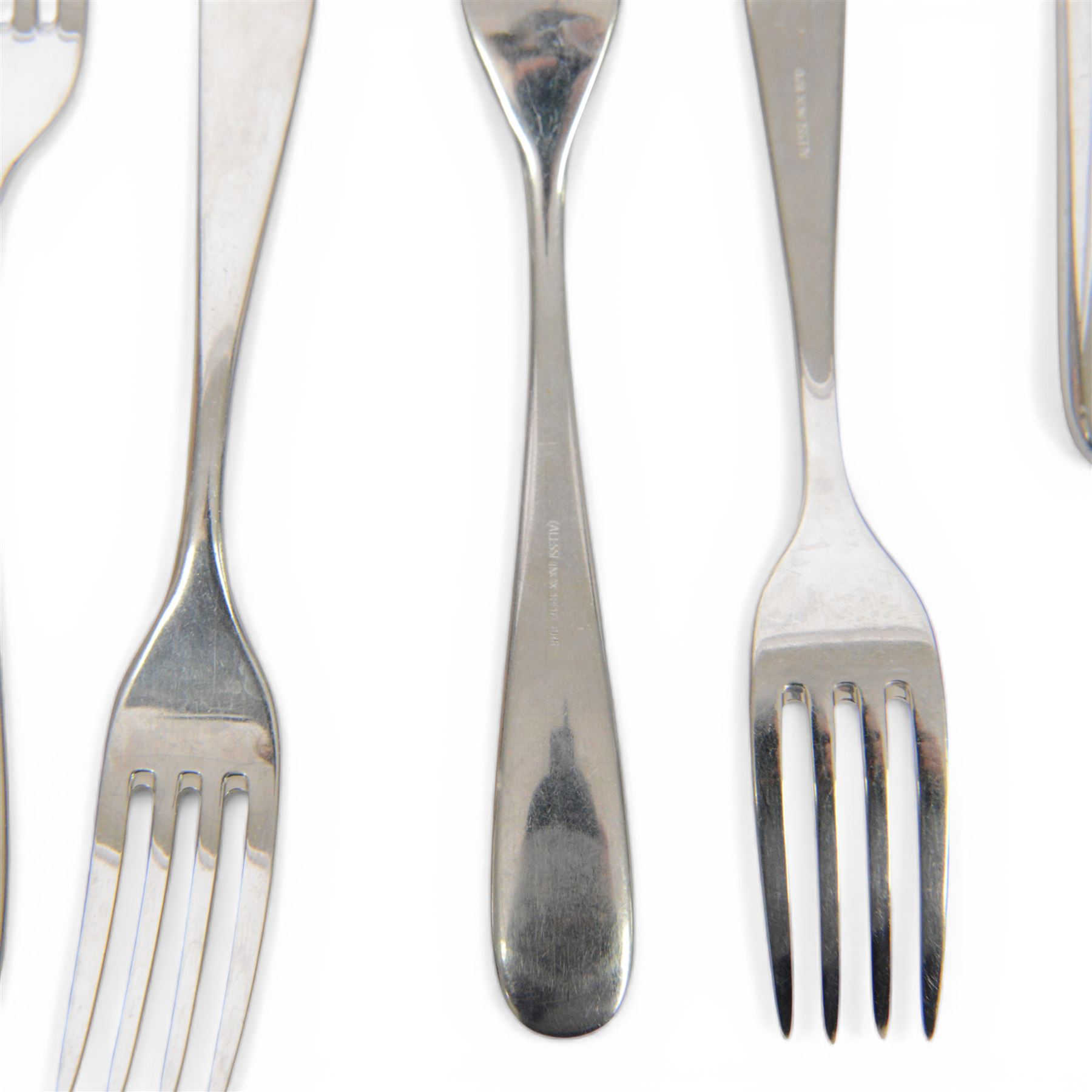 Alessi Nuovo Milano cutlery eight setting, designed by Ettore Sottsass