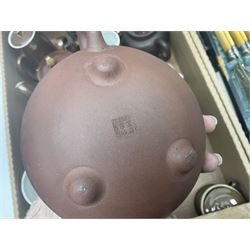 Cased canteen of cutlery, together with set of fish flatware, French teawares etc, in two boxes 