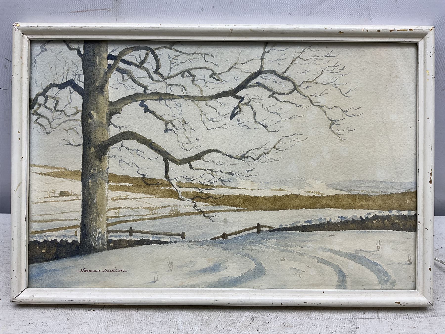 Norman Jackson (British 20th Century): Country Cottages and Landscapes, four watercolours signed max 29cm x 40cm (4)