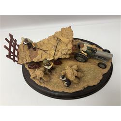 Two Country Artists figures, After the storm no CA831, limited edition 891/1750 and The Harvesters, limited edition 824/850, both with wooden base and certificates of authenticity