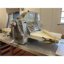 Mecnosud Italy SB500PM-70 table top pastry sheeter, 2016 model, purchased 2018, very little use - THIS LOT IS TO BE COLLECTED BY APPOINTMENT FROM DUGGLEBY STORAGE, GREAT HILL, EASTFIELD, SCARBOROUGH, YO11 3TX