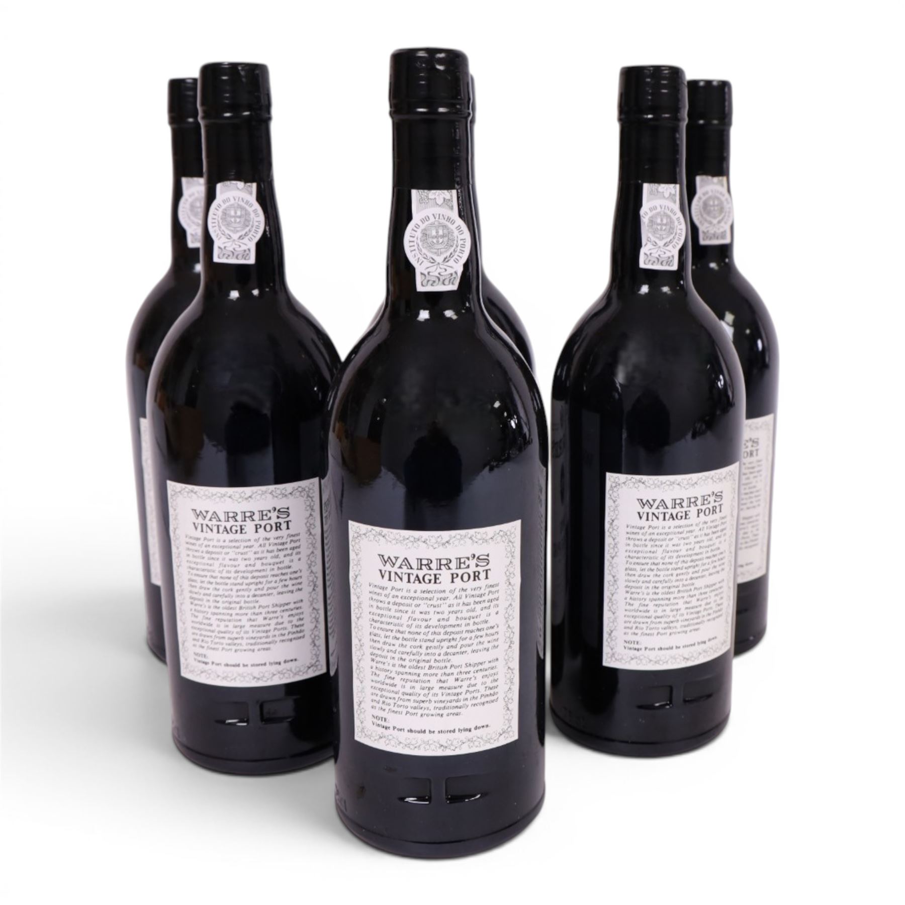 Warre's 1991 vintage port, 750ml 20% vol, six bottles