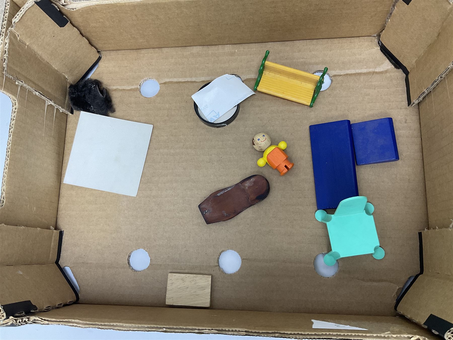 Swedish Lundby dolls house with furniture, H42cm, L66cm