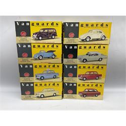 Twenty-five Lledo Vanguards 1:43 scale 1950s-1960s Classic Popular Saloon Cars die-cast models, all boxed (25)