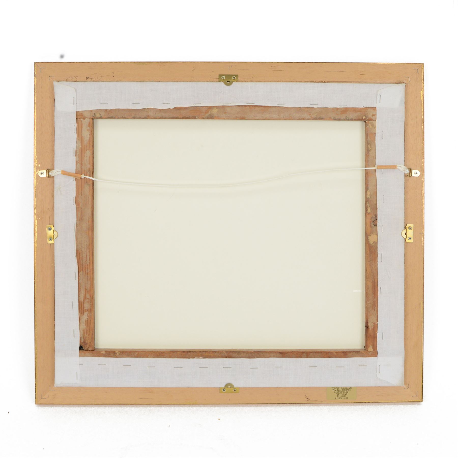 19th century silk needlework picture: Jesus and the Samaritan Woman at the Well, in gilt frame, H47cm 