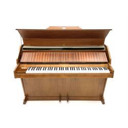 Eavestaff Pianette cast iron overstrung Minipiano In teak finish