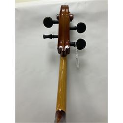 1974 German half size cello, back length 63cm, full length 106cm