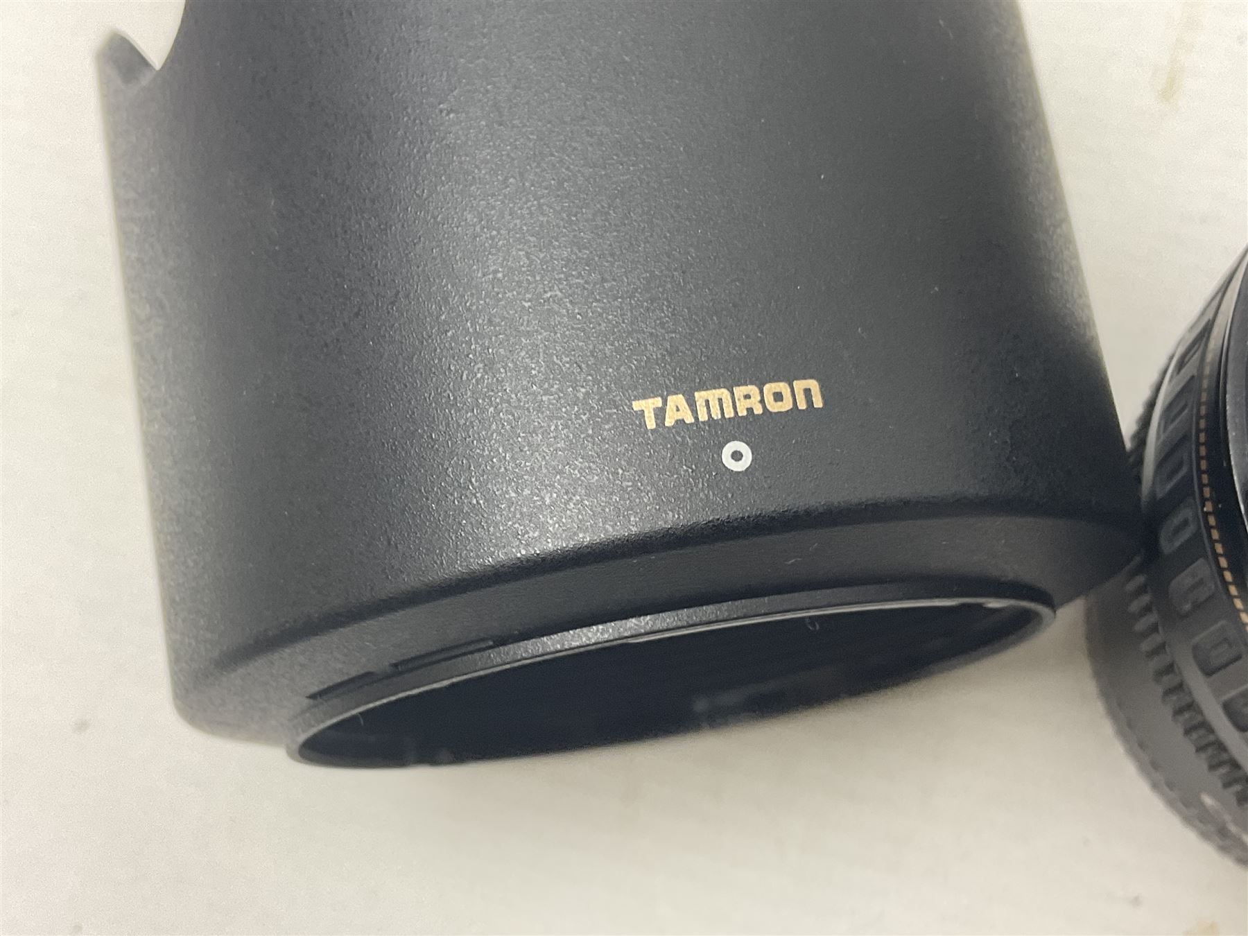 Canon EOS 5D camera body, with 'Tamron SP 70-300mm F/4-5.6 lens, and accessories, together with soft case