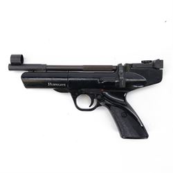 Webley Hurricane .177 air pistol, the chamber marked 'Hurricane' and 'Webley & Scott Ltd. ...