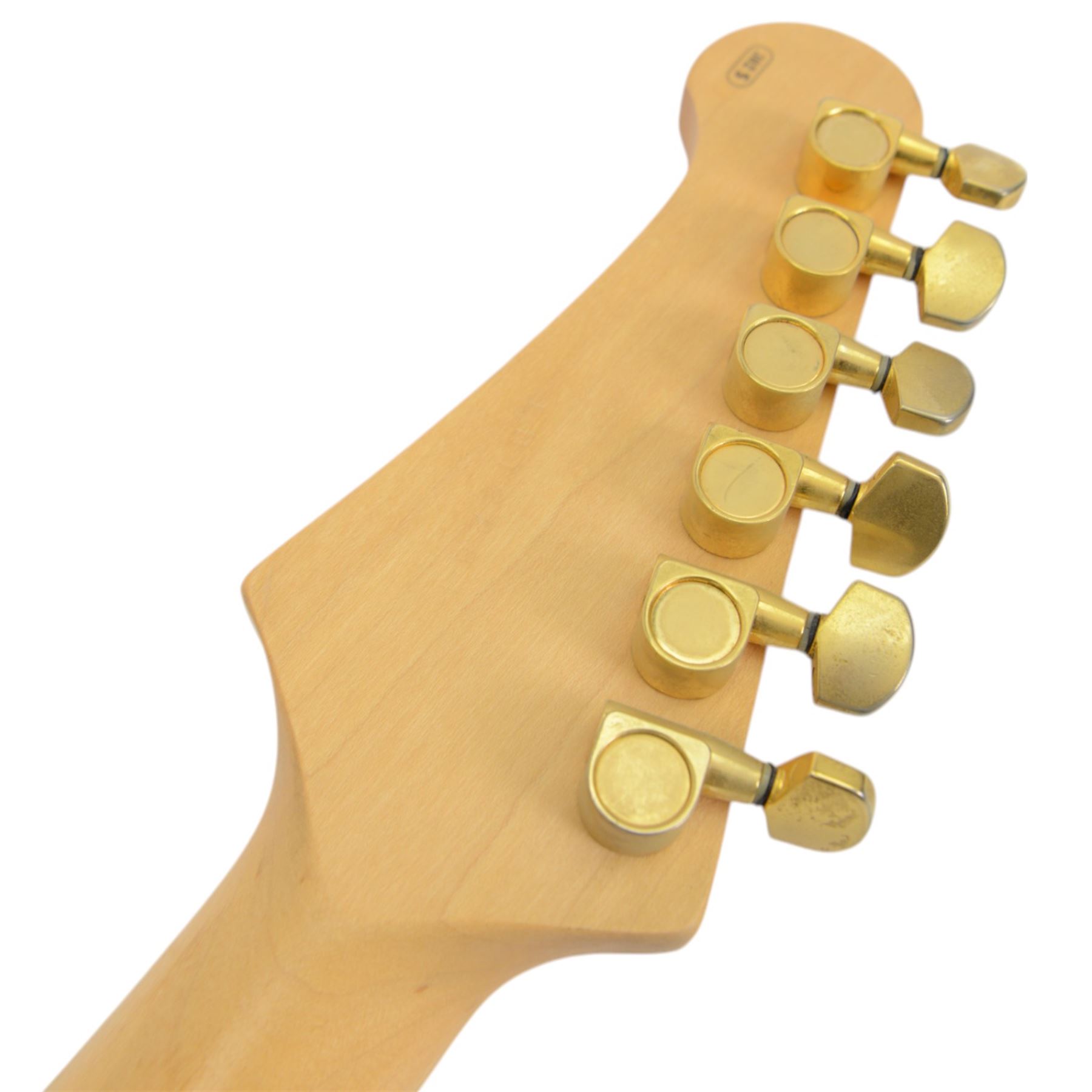 Yamaha Pacifica six-string electric guitar, with maple neck and sunburst finish, serial no. LN12284, L97.5cm