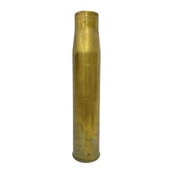 Large brass shell case, H70cm