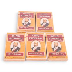 King Edward Imperial cigars, five packs sealed