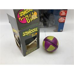 Blade Runners Series Extreme Indoor Rescue Helicopter; boxed with radio control; quantity of Lehmann Gnomy plastic model railway items; and other toys and figures etc