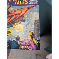 Fifty-six Marvel Silver Age 'Strange Tales' comic books, spanning years 1959-1966, comprising issues #68, #91, #94, #96, #100, #101, #106, #108, #113, #115, #116, #119, #121, #122, #124-#149, including some duplicates
