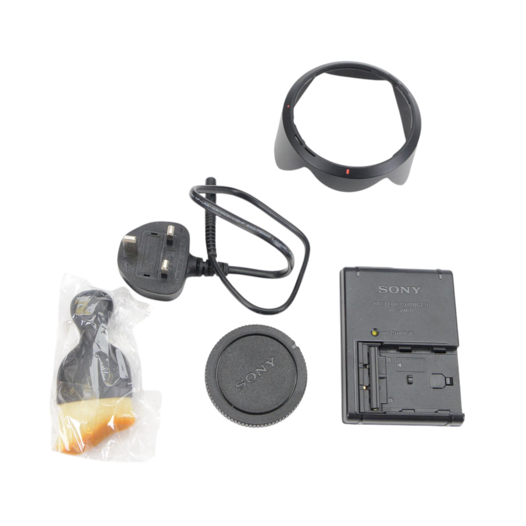 Sony Alpha A77 digital SLT camera body serial no. 0715628, with a Sony DT 2.8/16-50 SSM lens, serial no. 1810590, boxed with soft shell carry case, charger and instructions
