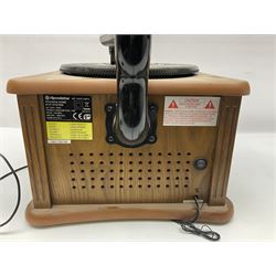  Roadstar HIF-1850TUMPK retro style record player with gramophone 