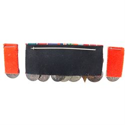 Nine medal group awarded to Sergeant Lewis L Lockwood; British Empire Medal, 1939-1945 Star, Defence Medal, War Medal, George V Royal Victorian Medal, George V 1935 Silver Jubilee medal, Norwegian King Haakon VII Jubilee Medal and Yugoslavia Medal of Merit, together with matching miniature medal set and ribbon bar, ephemera and photograph relating to L. Lockwood  
