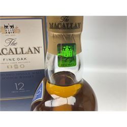 Macallan, 12 year old, fine oak highland single malt Scotch whisky, 700ml, 40% vol, boxed 