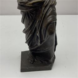 After the Antique; bronzed figure of the Venus De Milo, H26cm 