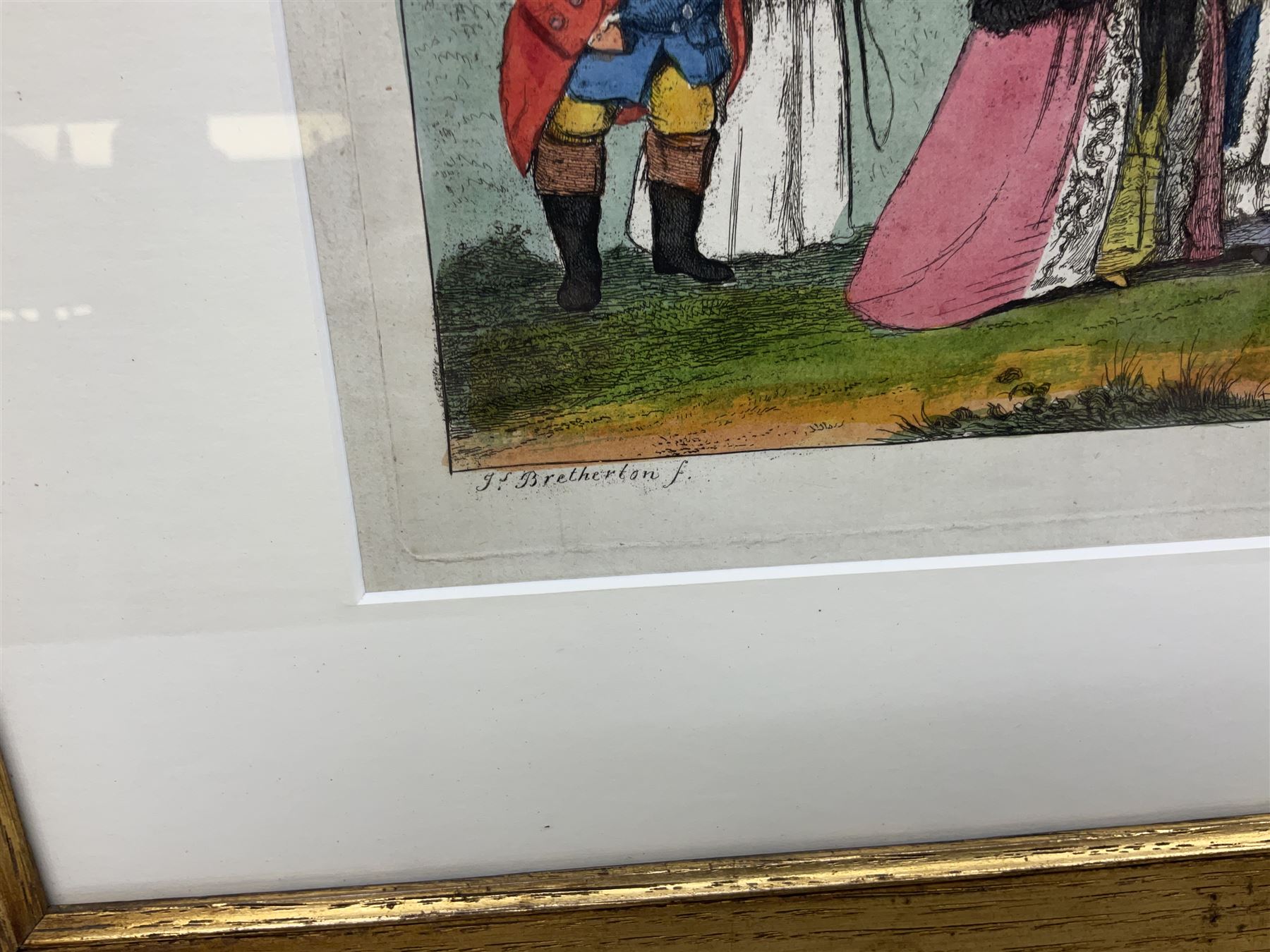 James Bretherton (British act.1750-1799): 'A Trip to Scarborough', etching with hand colouring pub. 1783, 22cm x 41cm
